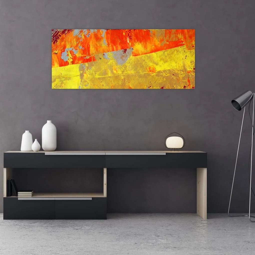 Absztrakció kép - festmény (120x50 cm)