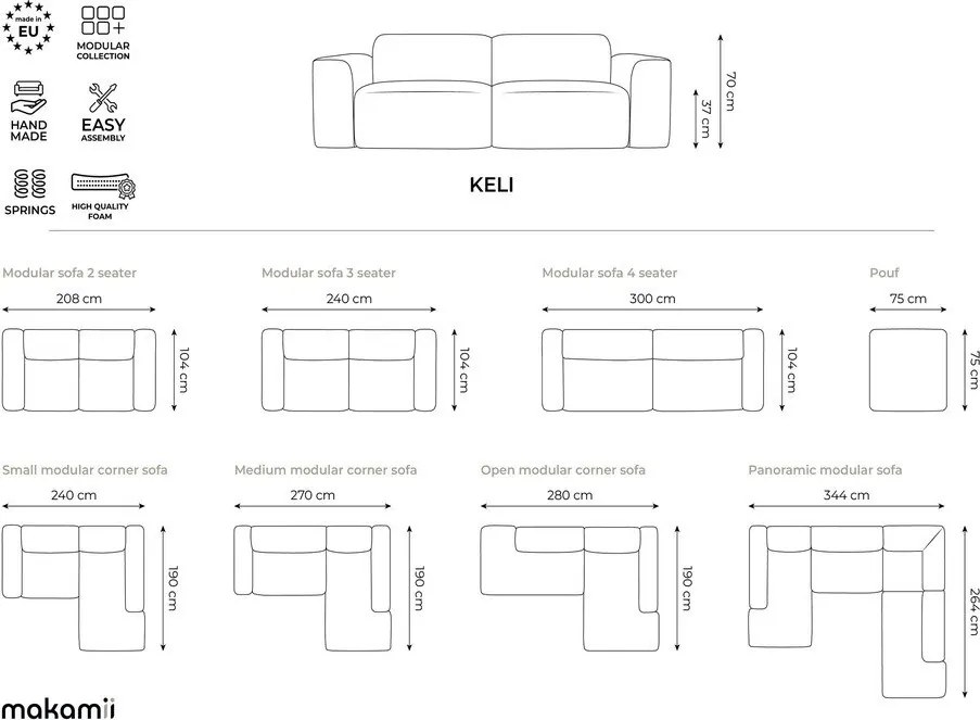 Terrakotta színű lábtartó Keli – Makamii