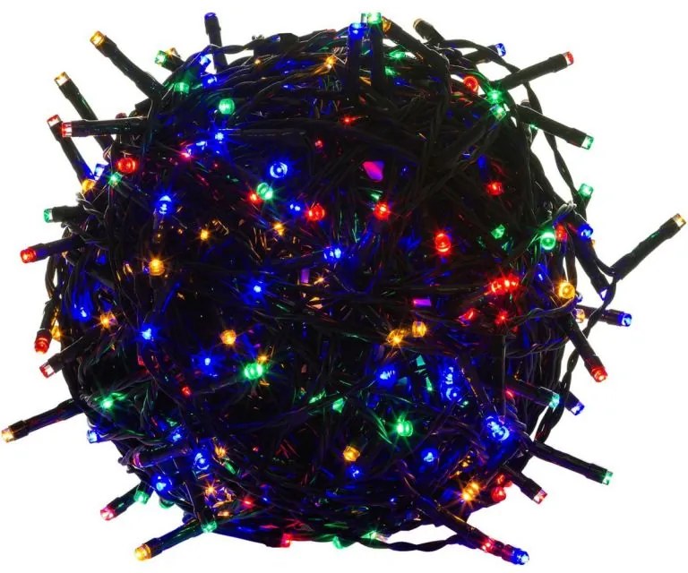 VOLTRONIC® Fényfüzér 200 LED Színes sötét