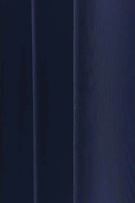 Sötétkék OXFORD függöny 140x250 cm Felfüggesztés: Hullámos sínszalag