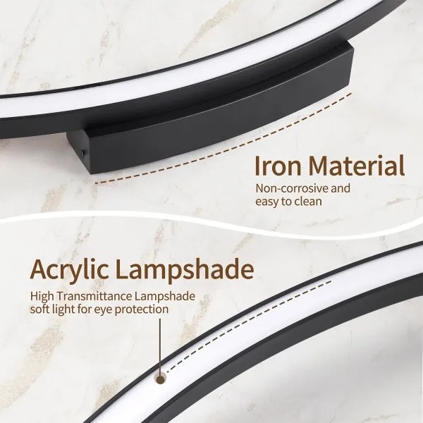 Brilagi - Dimmelhető LED lámpatest PORTOFINO LED/60W/230V átm. 80 cm fekete + távirányító