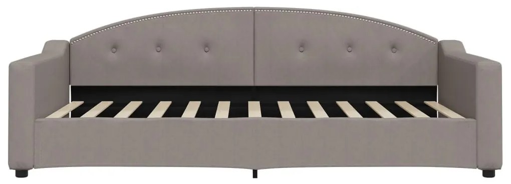 tópszínű kihúzható szövet heverő 100 x 200 cm