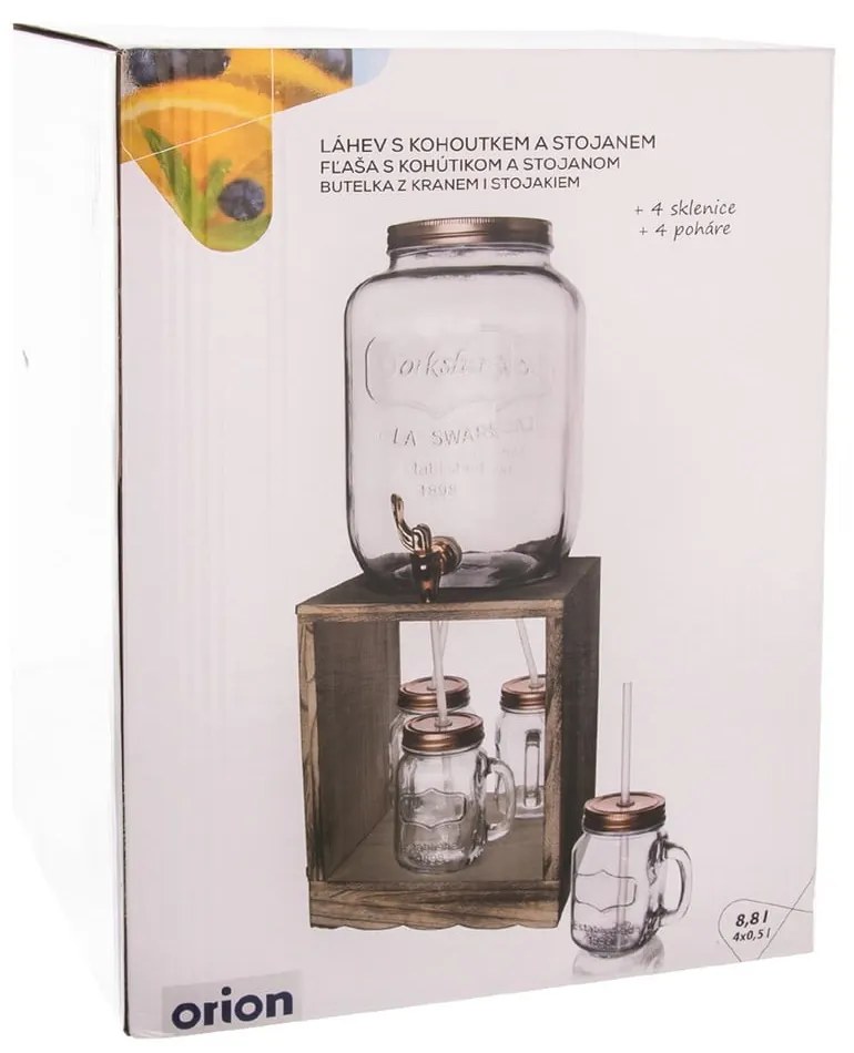 Italtartó és pohár készlet 8,8 l – Orion