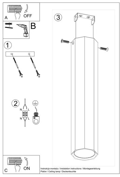 Sollux SL.1034 - Spotlámpa ZEKE 1xGU10/40W/230V 30 cm tölgy