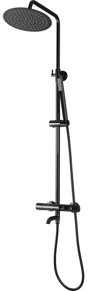 Termosztátos zuhanyszett Rea Lungo black Metallic