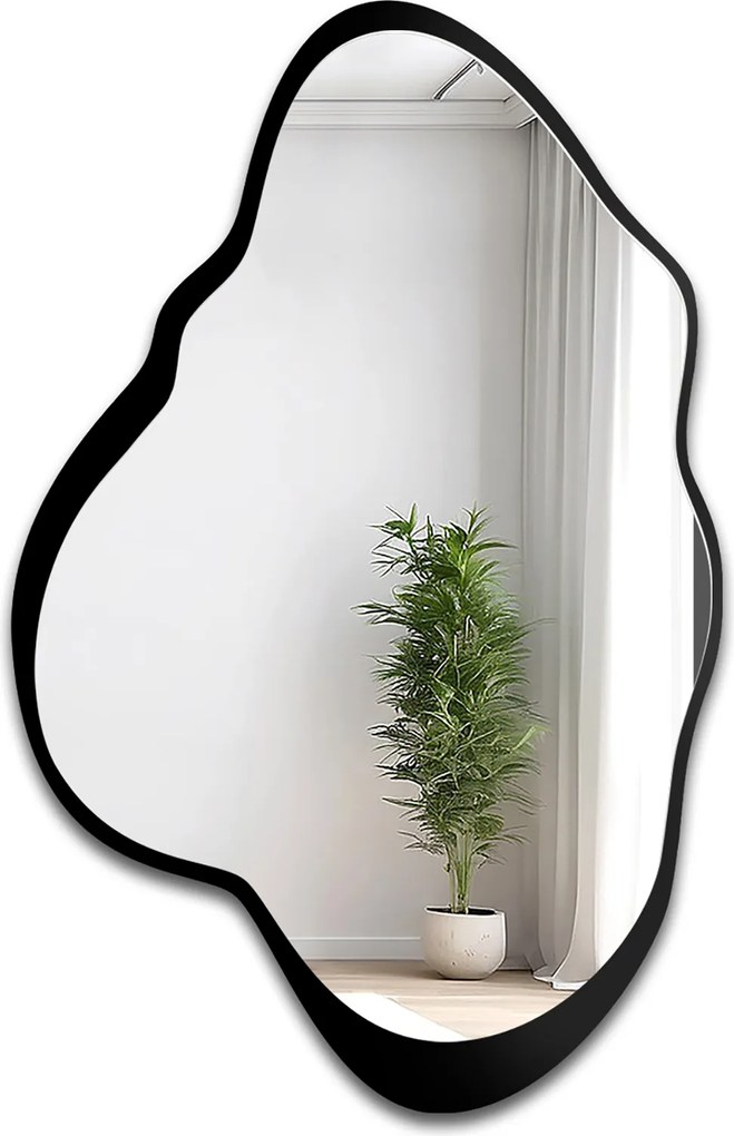 Poco organikus tükör fekete Mdf keretben 70x112