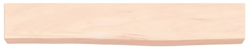 kezeletlen tömör tölgyfa fali polc 60x10x6 cm