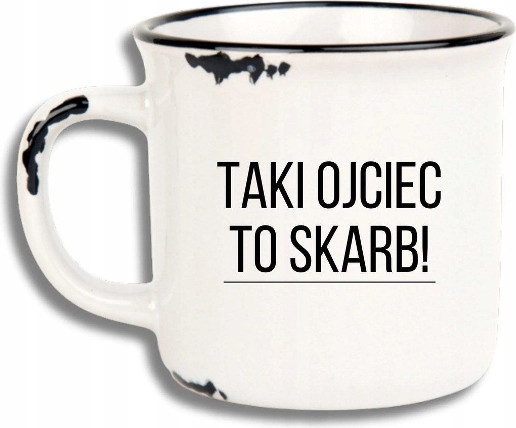 Bögre Fehér Retro Vicces Ajándék Apák Napja Ilyen Apa Kincs