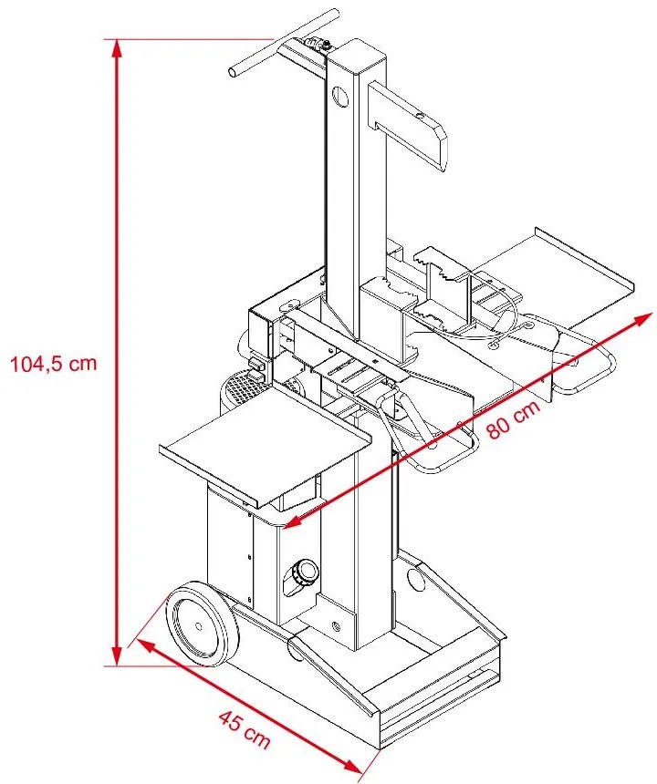 AVENBERG Waldmann 8 TONNA Vertikális fahasogató - LS8000F