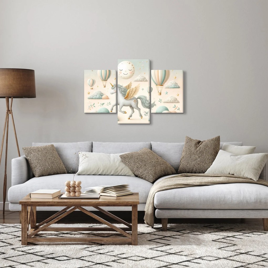 Kép - Boldog egyszarvú (90x60 cm)