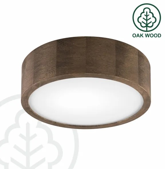 Brilagi - LED mennyezeti lámpa CARVALHO 1xE27/60W/230V tölgy-dió, átm. 27 cm