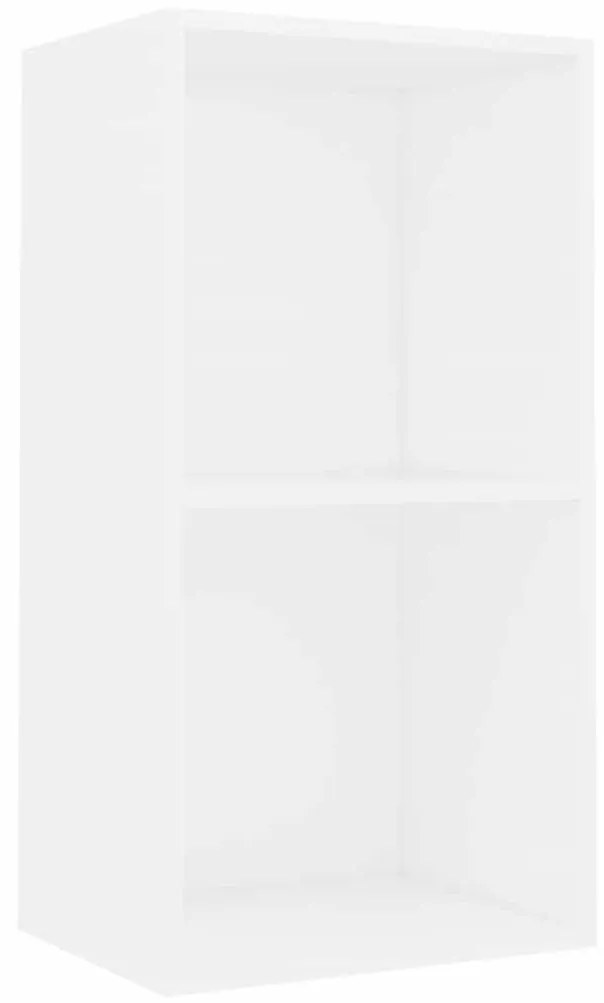 fehér szerelt fa könyvespolc 40x30x76,5 cm