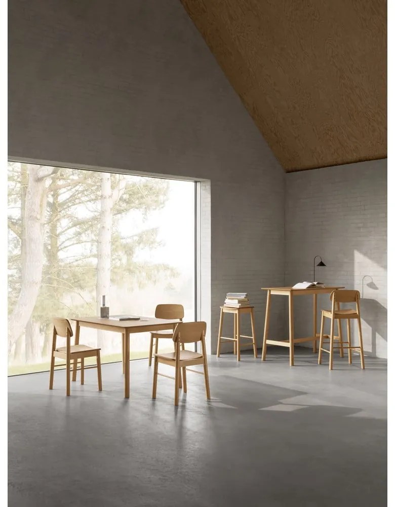 Bárasztal tölgyfa dekorral 60x120 cm Barlow – Actona