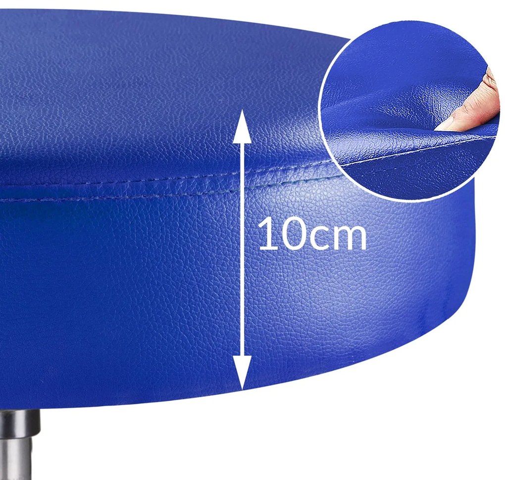Casaria® Gurulós puff - kék