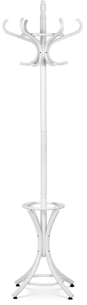 Masszív fa fogas, matt fehér, 185 cm