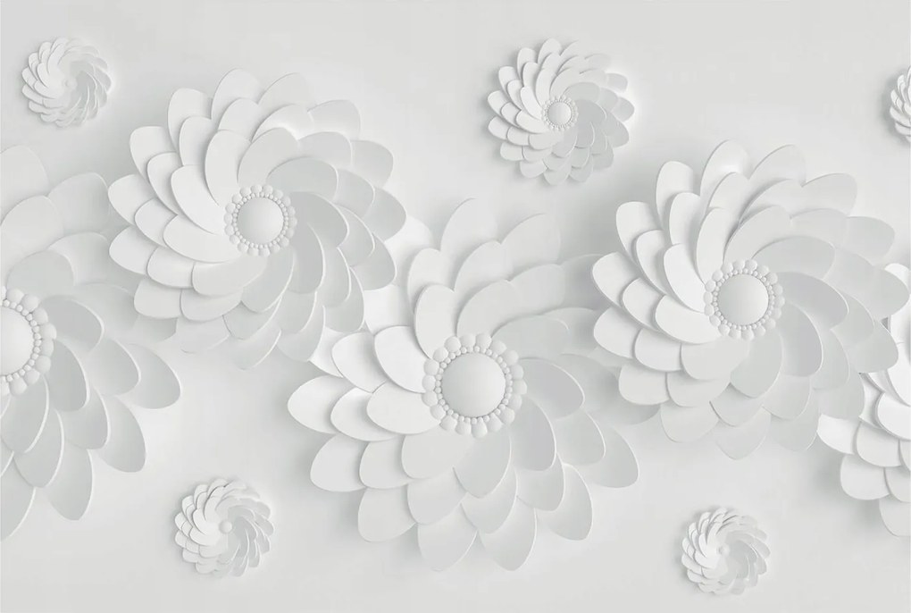 Divatos Flizelin Tapéta Fali Furnér Virágos elegancia 104x70 Ragasztó