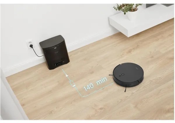 Sencor – 2 az 1-ben robotporszívó mop funkcióval, 16 W / 2600 mAh, Wi‑Fi, fekete + távirányító