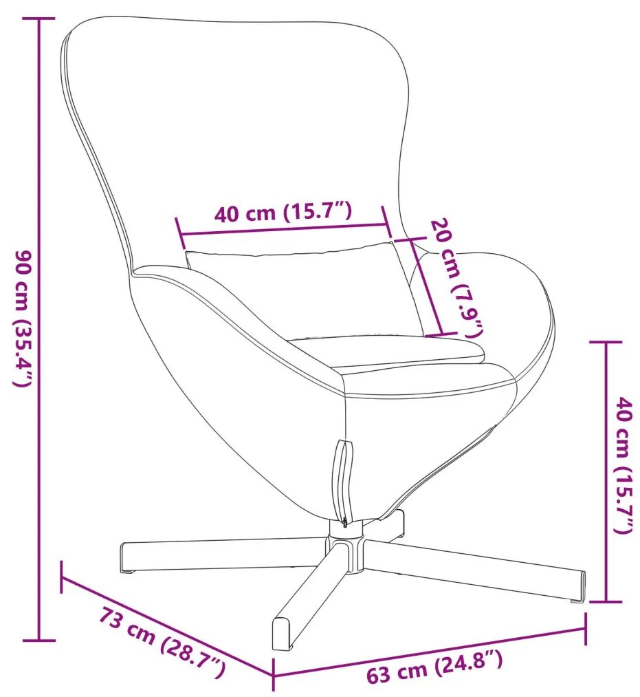 Tojásfotel Krém Curly Gyapjú-szerű Szövet