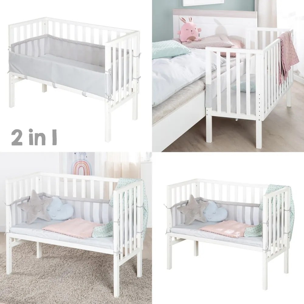 Fehér babaágy 90x45 cm – Roba