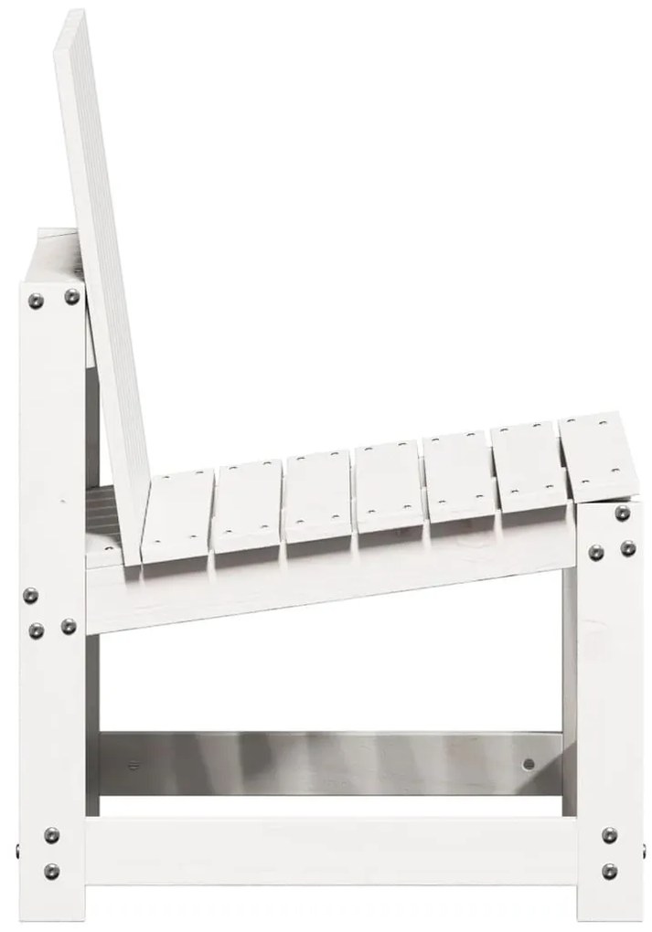 3 részes fehér tömör fenyőfa kerti ülőgarnitúra