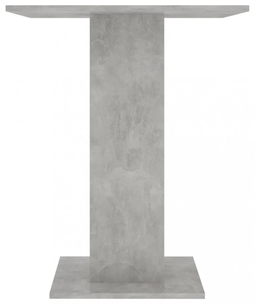 betonszürke szerelt fa bisztróasztal 60 x 60 x 75 cm