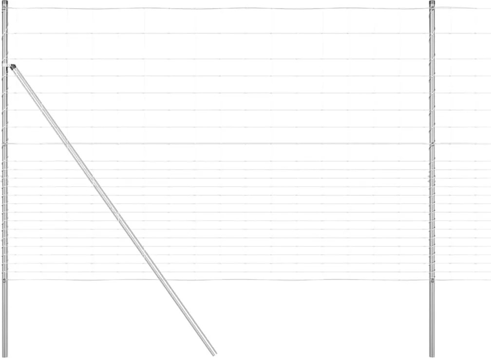 vidaXL Kerítésoszlop Galvanizált 25 x 1,6 m Acél