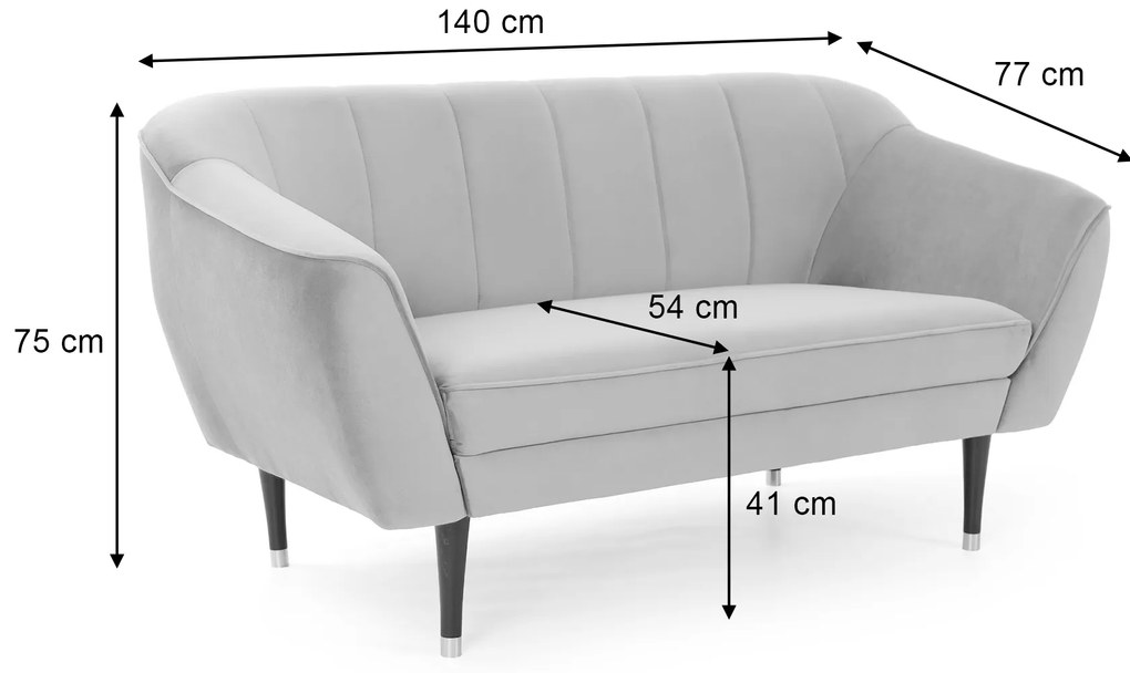 Wilsondo DÍVA II kanapé - zöld
