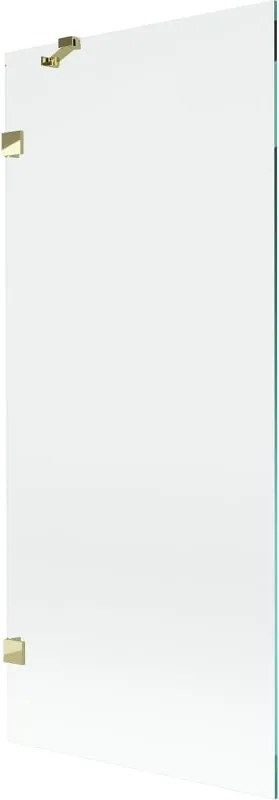 Mexen Lunar 1-szárnyas zuhanyfal 80 x 150 cm, átlátszó, arany - 897-080-000-50-00