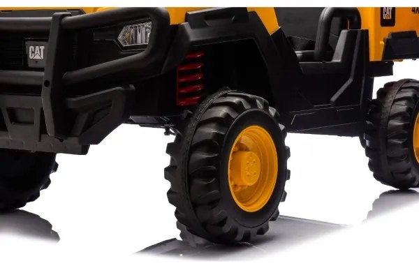 Elektromos CAT autó 60W/7500 mAh sárga/fekete + távirányító