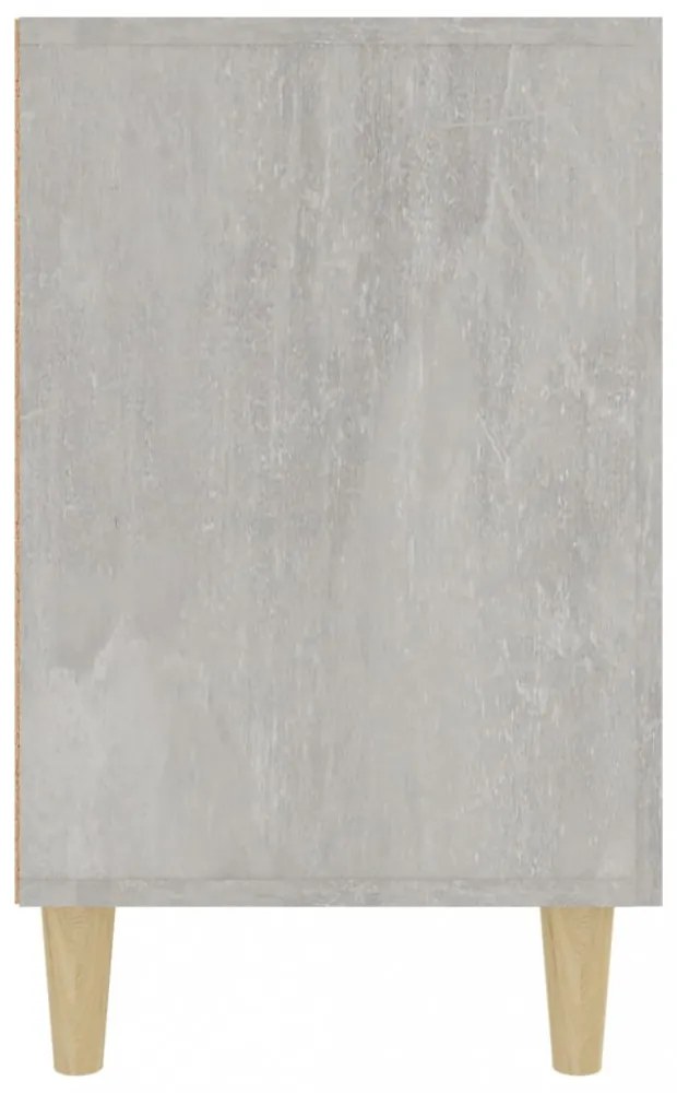 betonszürke szerelt fa tálalószekrény 100 x 36 x 60 cm