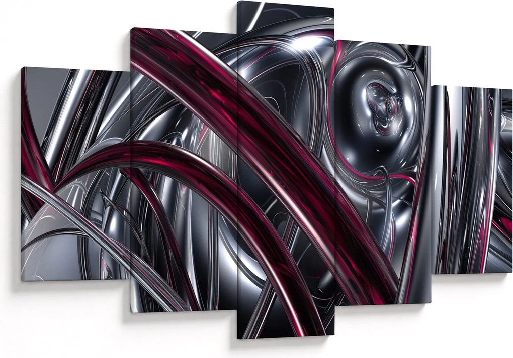 Szürke absztrakció kép (150x105 cm)
