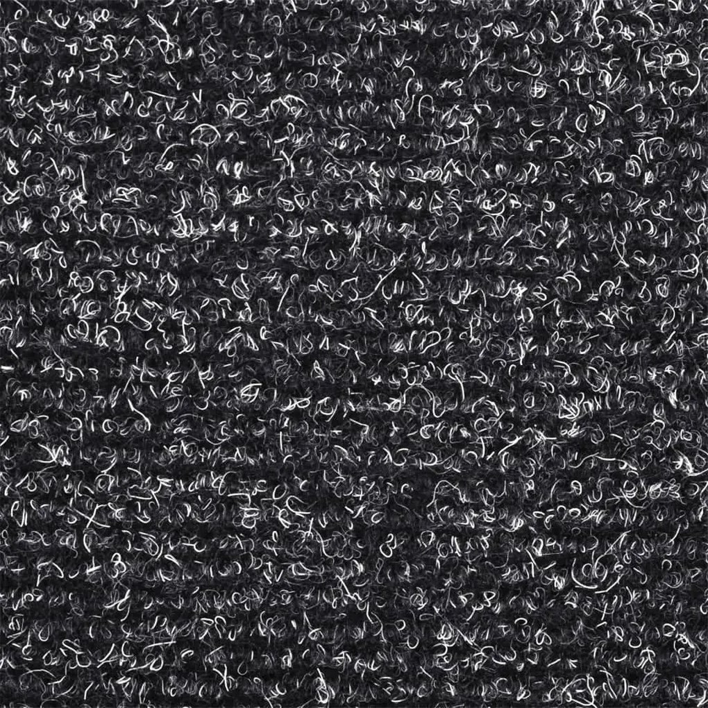 15 db sötétszürke öntapadós lépcsőszőnyeg 65x21x4 cm