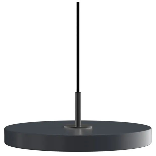 Antracitszürke LED függőlámpa fém búrával ø 31 cm Asteria Mini – UMAGE