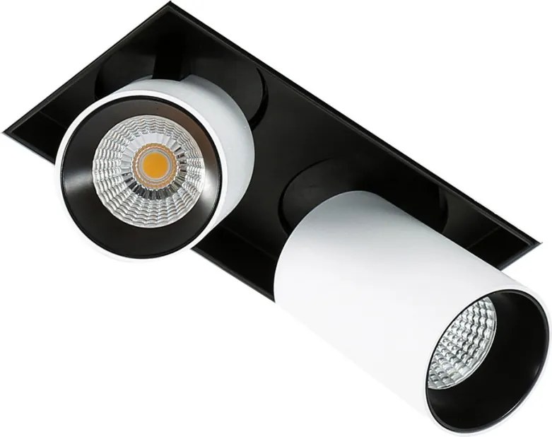 Italux NOVUM GL7119-2/12W 3000K WH+BL Beépíthető spotlámpa 1x12W/LED 1640LM IP20