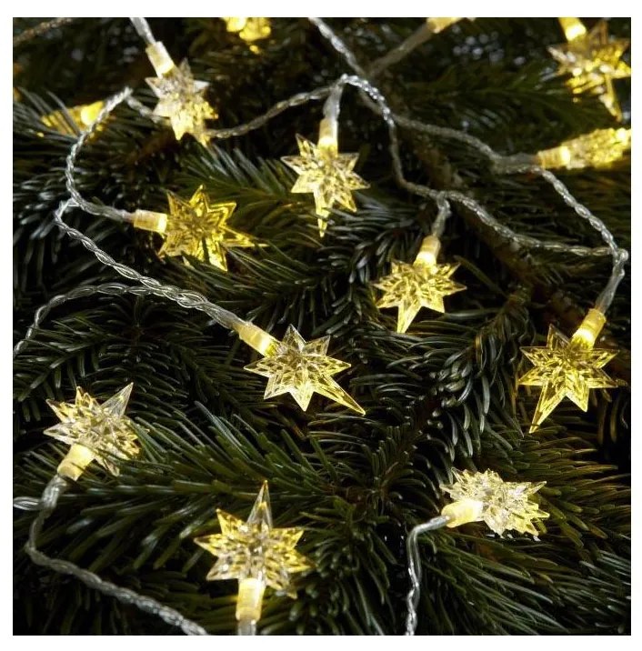 Markslöjd 702935 - LED Karácsonyi fényfüzér STJÄRNA 20xLED/3xAA 1,9m meleg fehér