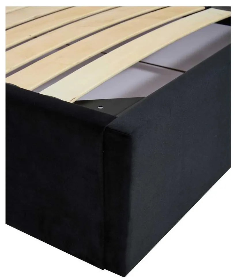 Ariella ágy 160 x 200 cm, fekete