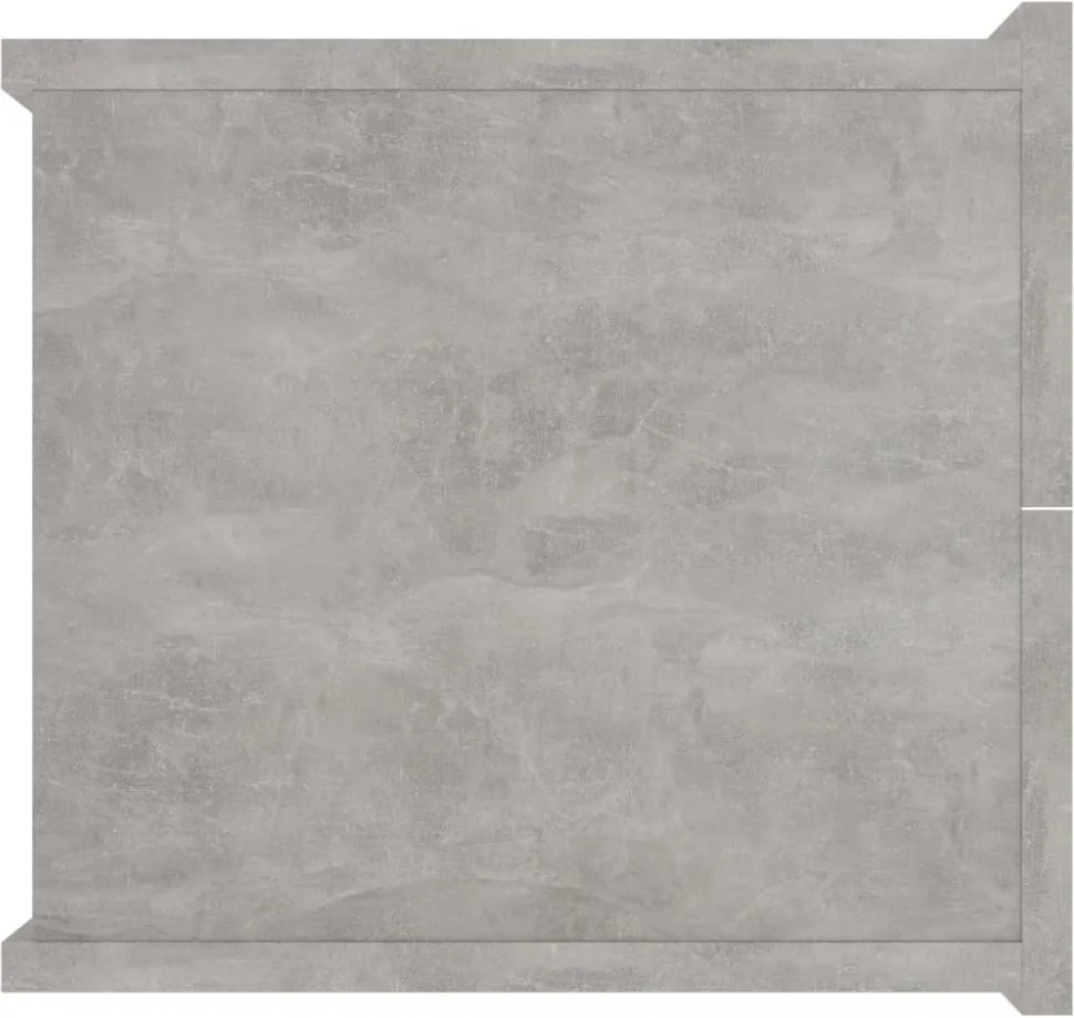 betonszürke szerelt fa éjjeliszekrény 40 x 30 x 30 cm