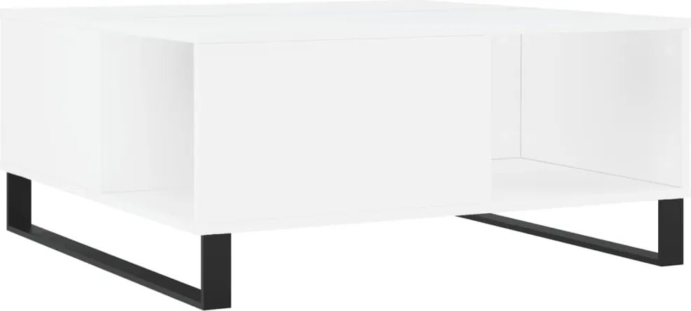 vidaXL fehér szerelt fa dohányzóasztal 80x80x36,5 cm