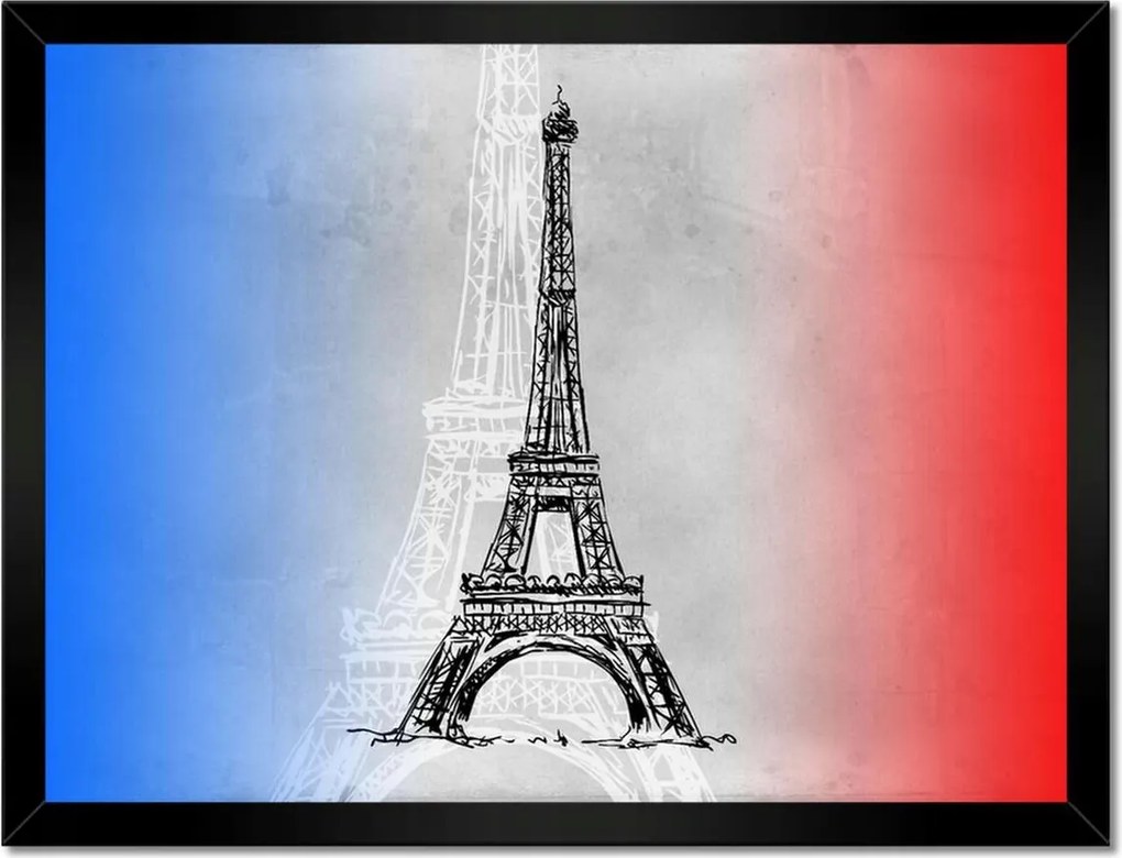 Poszterek keretben 40x30 Eiffel-torony