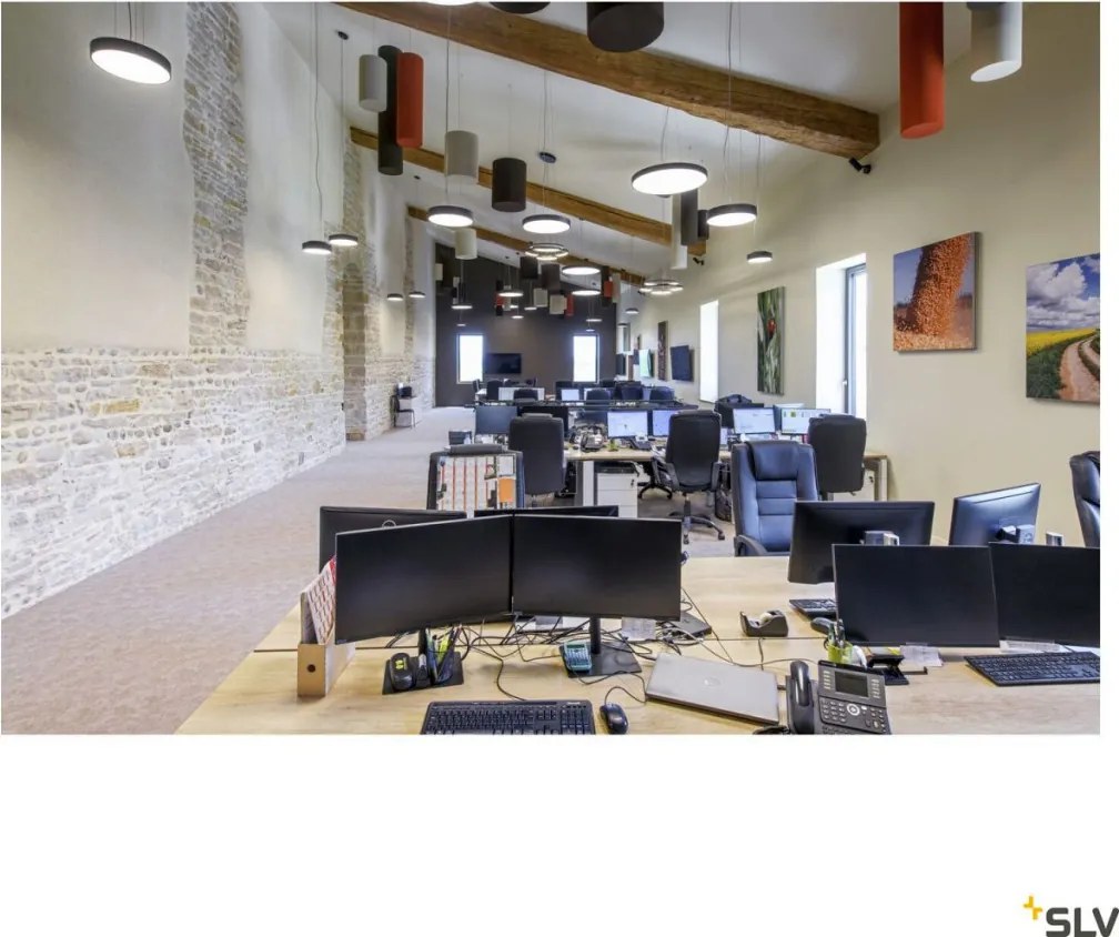 SLV 1007300 MEDO Modern Kültéri Mennyezeti Lámpa Fekete LED IP50
