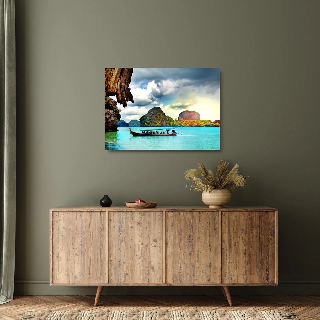 Üveg kép - Phang Nga-öböl (70x50 cm)