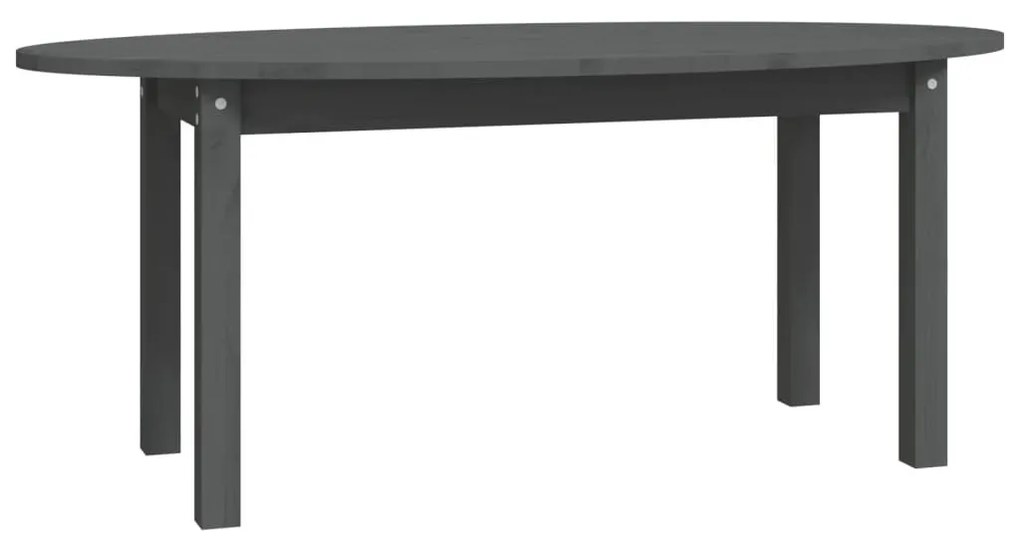 Szürke tömör fenyőfa dohányzóasztal 110 x 55 x 45 cm