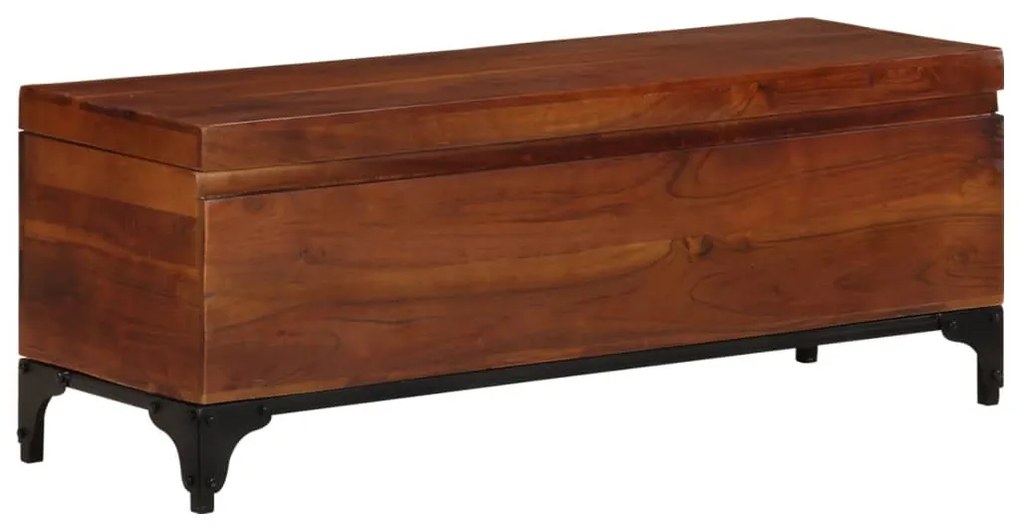 tömör akácfa tárolóláda 110 x 35 x 41 cm