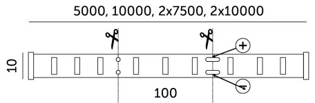 LED RGB Dimmelhető szalag LED/12,5W/230V 5 m + távirányítás