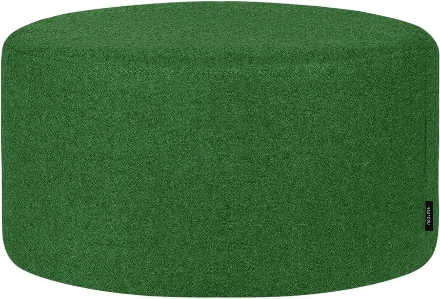 Zöld gyapjú puff Folk – noo.ma