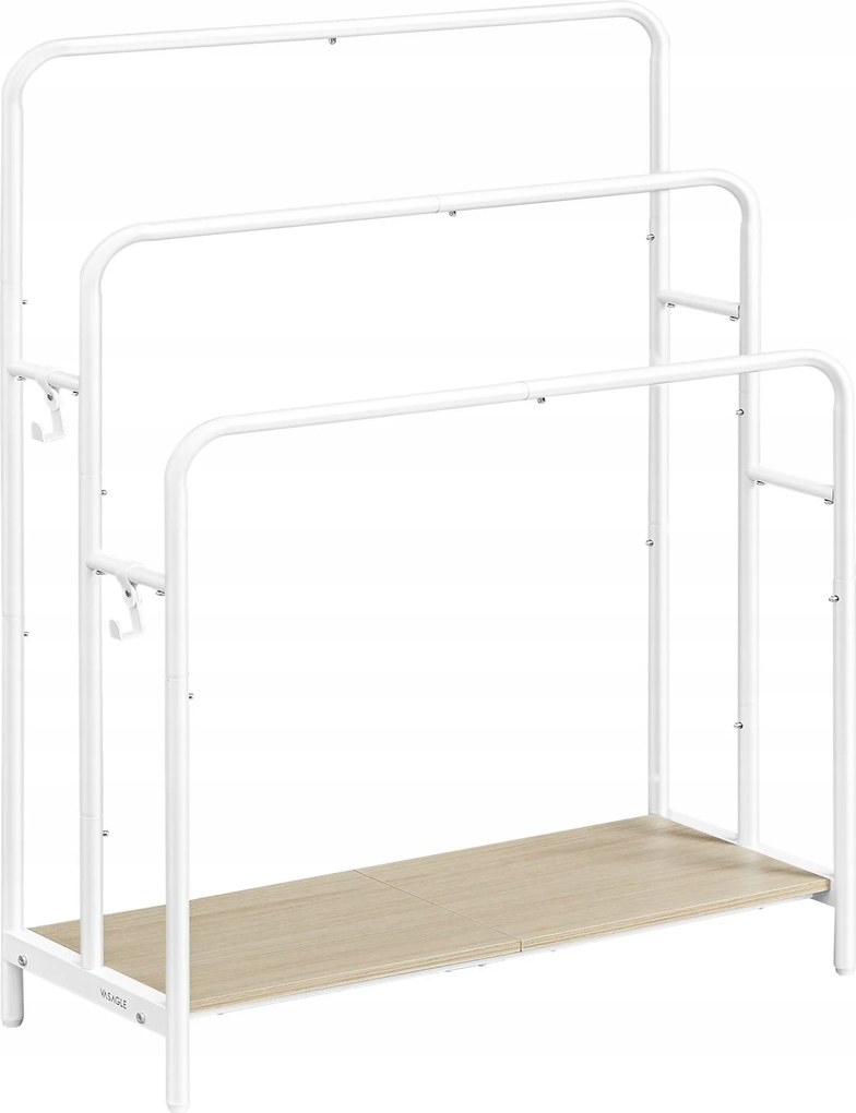 Törölközőtartó Songmics 30×70×100 cm praktikus, szabadon álló, fehér