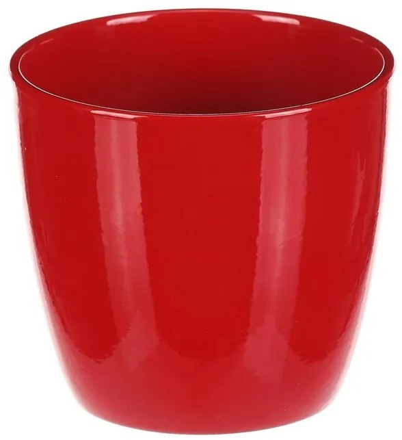 Kerámia virágtartó Terakota, átmérő 12 cm, piros