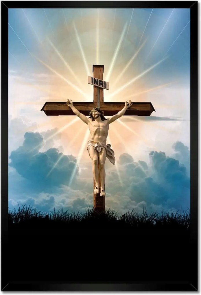 Poszterek keretben 40x60 Krisztus keresztre feszítése