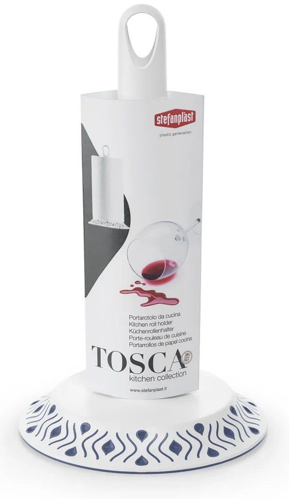 STEFANPLAST Tosca konyhai törülközőtartó, fehér/kék