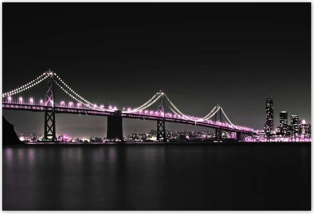 Poszterek 185x125 Híd Lila fények